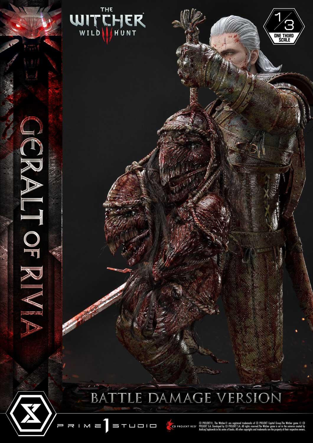 The Witcher 3: Wild Hunt - Geralt - Museum Masterline Series  (MMW3-01BD) - 1/3 - Battle Damage Version (Prime 1 Studio) photo 45