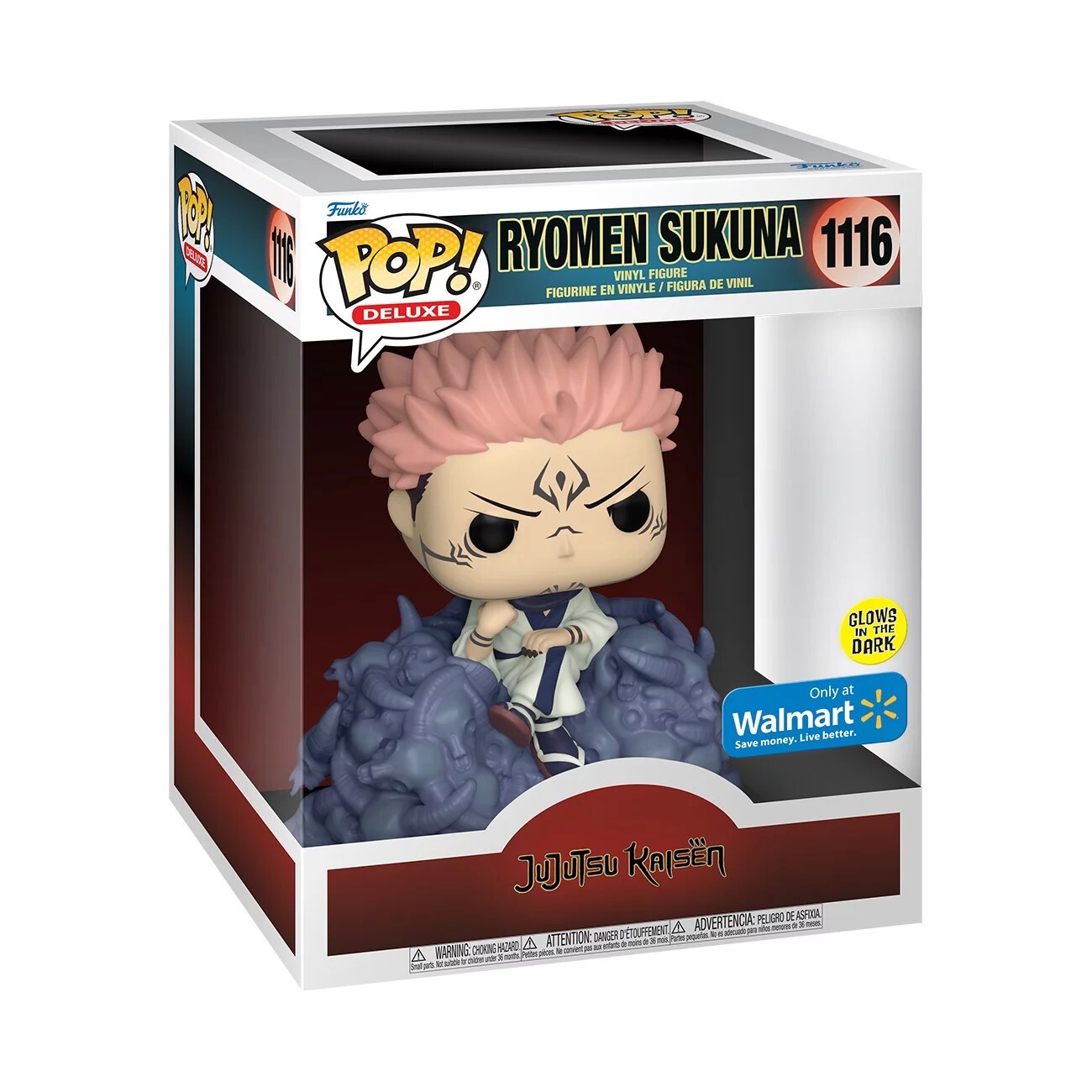 Jujutsu Kaisen - Sukuna - POP! Animation  (1116) - POP! Deluxe - POP! Vinyl - Glow in the Dark (Funko Toys, Walmart) photo 2
