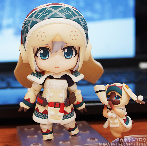 Monster Hunter 4 - Hunter - Otomo Airou - Nendoroid (#376) - Urku Armor ver., Full Action (Good Smile Company) photo 3