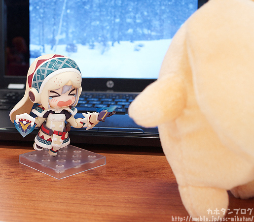Monster Hunter 4 - Hunter - Otomo Airou - Nendoroid (#376) - Urku Armor ver., Full Action (Good Smile Company) photo 7