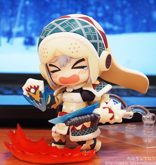 Monster Hunter 4 - Hunter - Otomo Airou - Nendoroid (#376) - Urku Armor ver., Full Action (Good Smile Company) photo 16