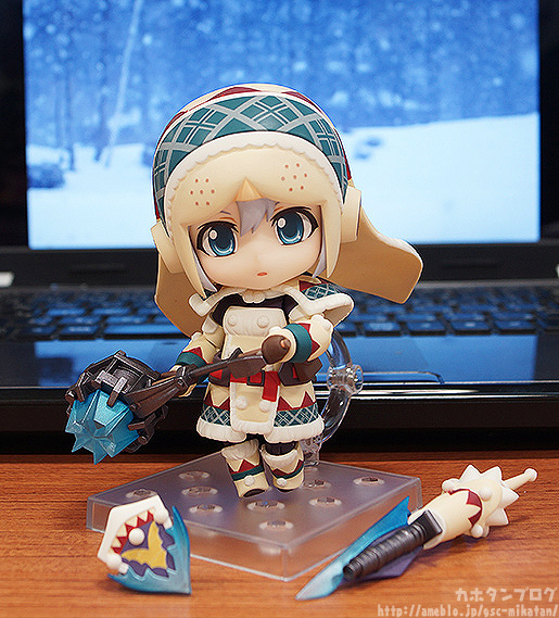 Monster Hunter 4 - Hunter - Otomo Airou - Nendoroid (#376) - Urku Armor ver., Full Action (Good Smile Company) photo 20