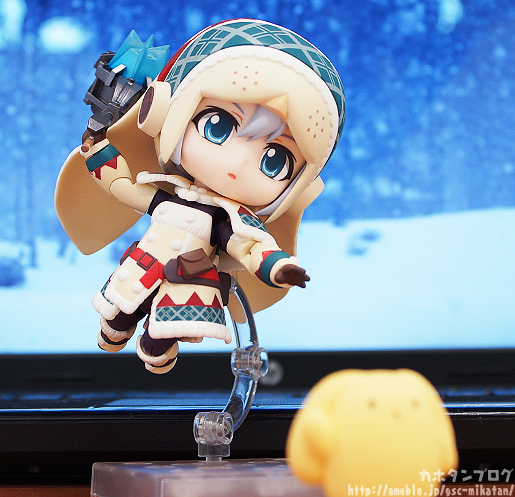 Monster Hunter 4 - Hunter - Otomo Airou - Nendoroid (#376) - Urku Armor ver., Full Action (Good Smile Company) photo 26