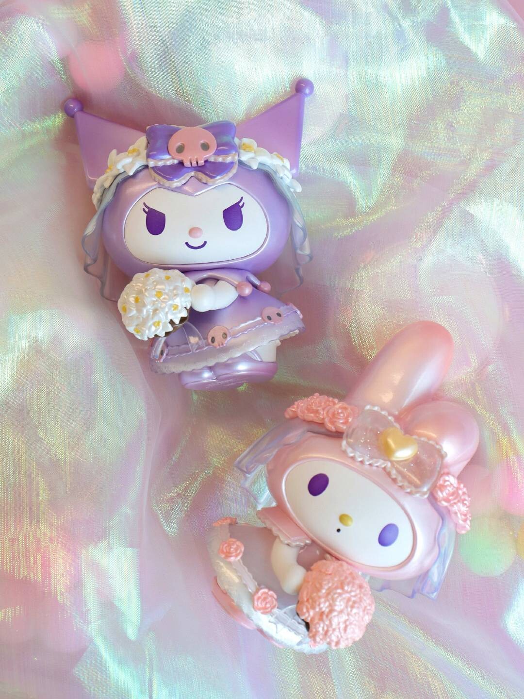 Sanrio Characters - Kuromi - Melody & Kuromi Pink Dream Flower Wedding Series (Top Toy) photo 3