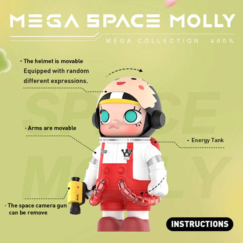 Chibi Maruko-chan - Molly - Sakura Momoko - Mega 400% - Space Molly X Chibi Maruko-Chan (Pop Mart) photo 8