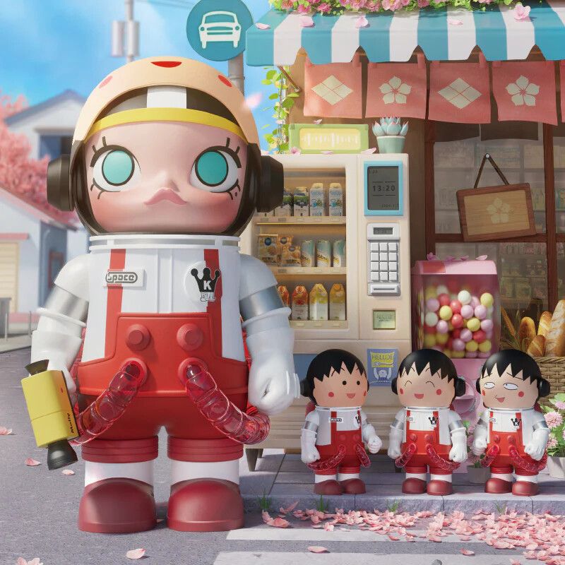 Chibi Maruko-chan - Molly - Sakura Momoko - Mega 1000% - Space Molly X Chibi Maruko-Chan (Pop Mart) photo 8