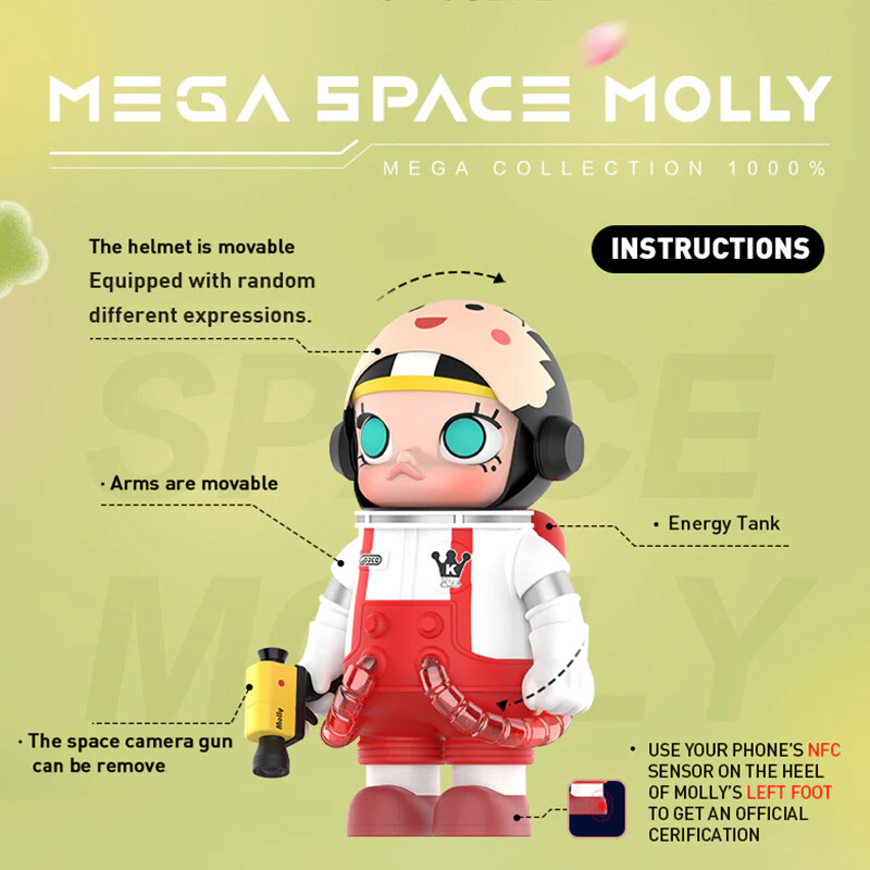 Chibi Maruko-chan - Molly - Sakura Momoko - Mega 1000% - Space Molly X Chibi Maruko-Chan (Pop Mart) photo 10