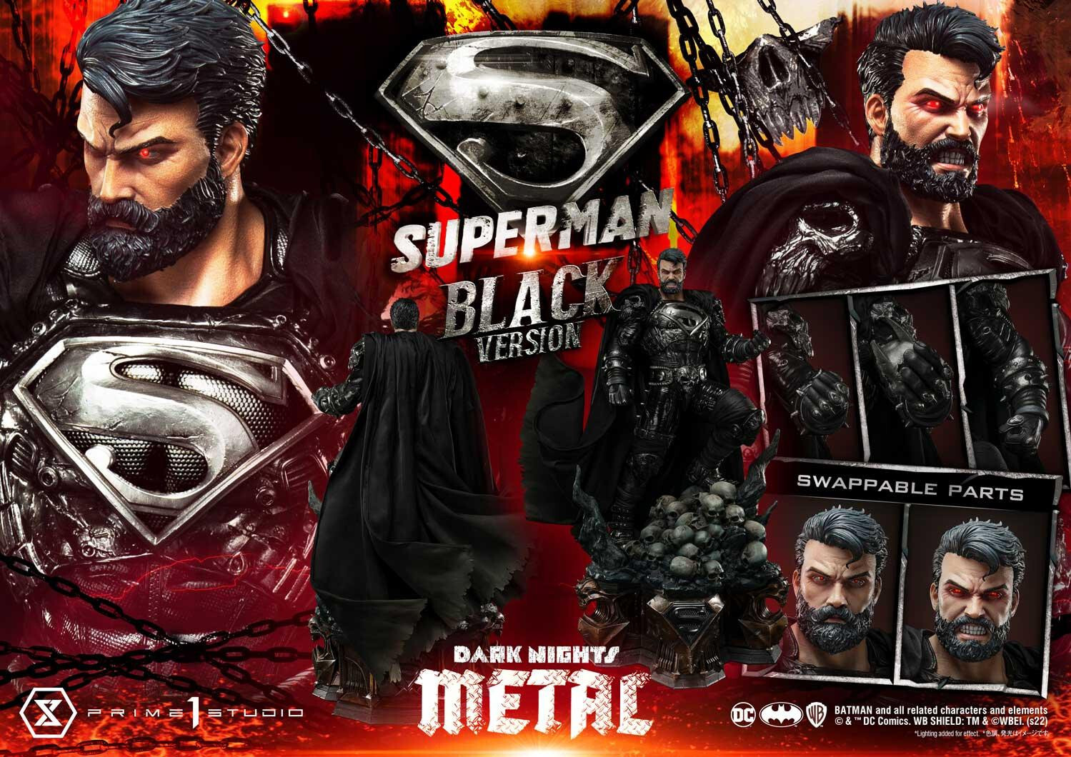 Dark Nights: Metal - Superman - Museum Masterline Series (MMDCMT-08BL) - 1/3 - Black Version (Prime 1 Studio) photo 31