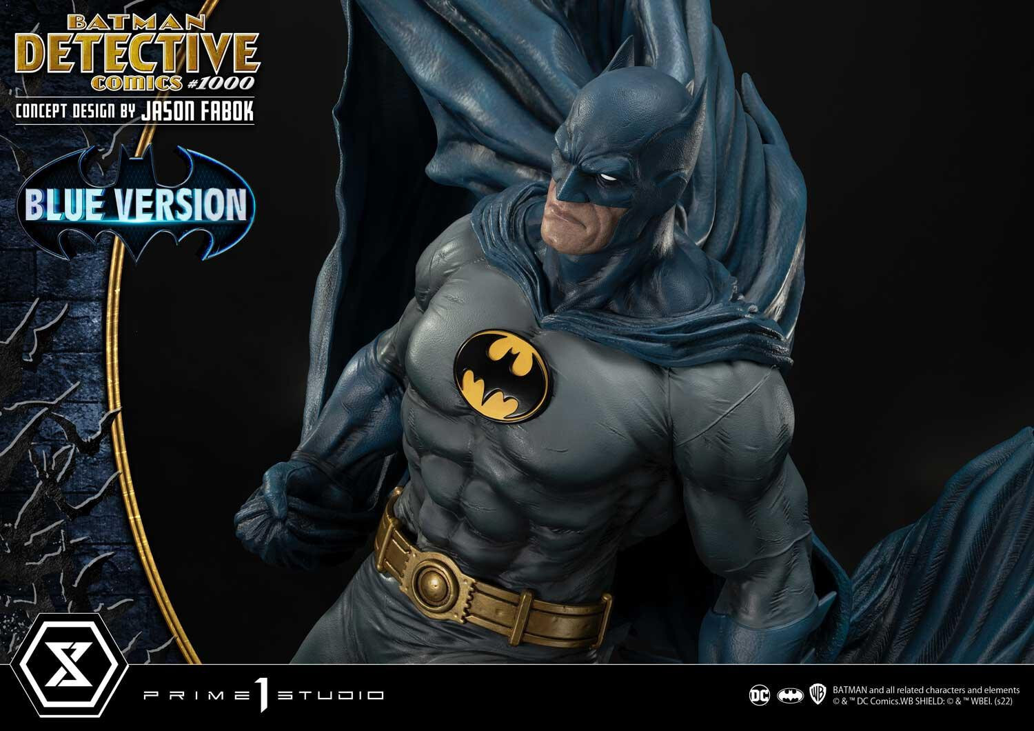Batman - Museum Masterline Series  (MMDC-50LM) - 1/3 - Detective Comics #1000 Cover Art, Blue Version (Prime 1 Studio) photo 9