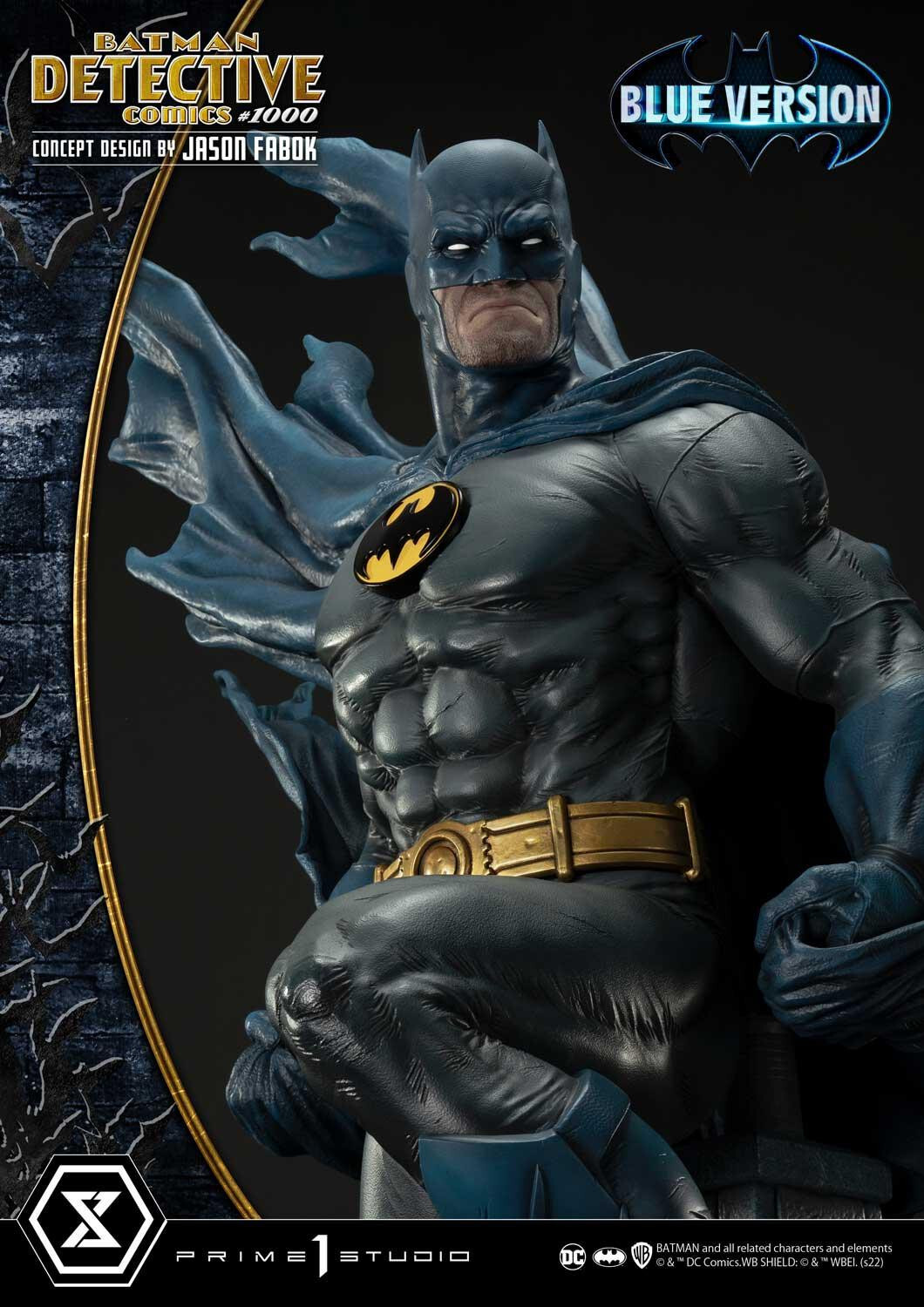 Batman - Museum Masterline Series  (MMDC-50LM) - 1/3 - Detective Comics #1000 Cover Art, Blue Version (Prime 1 Studio) photo 40