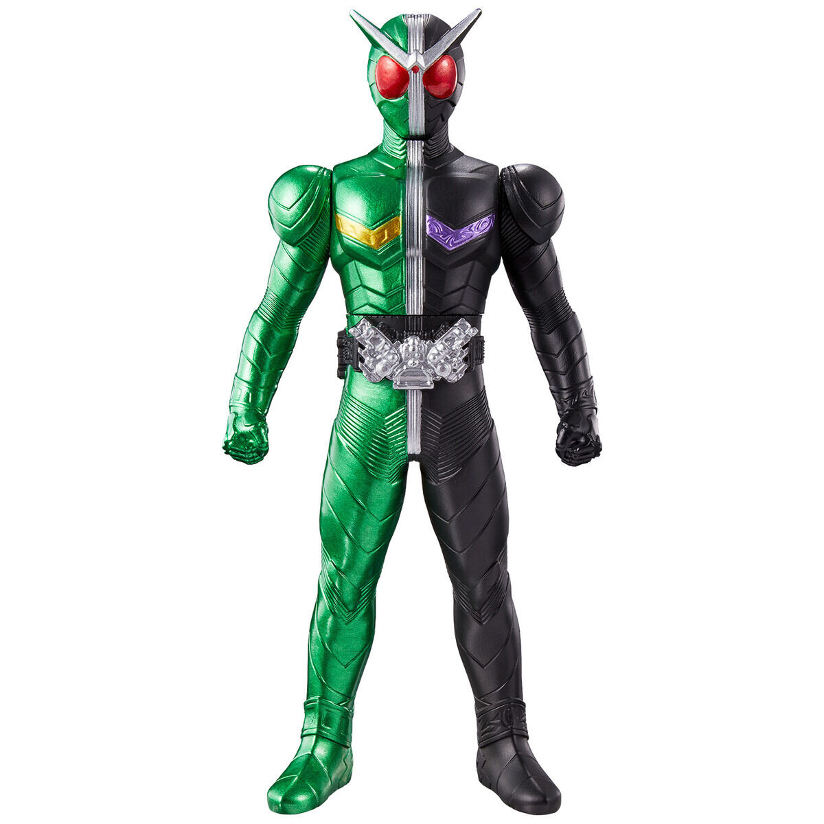 Kamen Rider W - Kamen Rider Double Cyclone Joker - Kamen Rider Sofubi Series (Bandai) photo 2