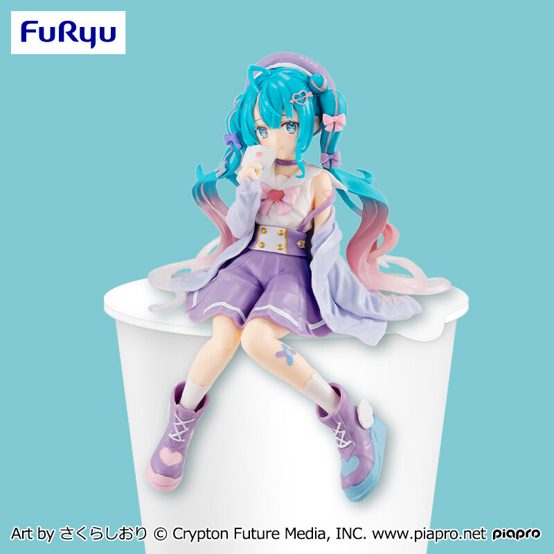 Piapro Characters - Hatsune Miku - Noodle Stopper Figure - Koisuru Sailor Fuku, Purple ver. (FuRyu)