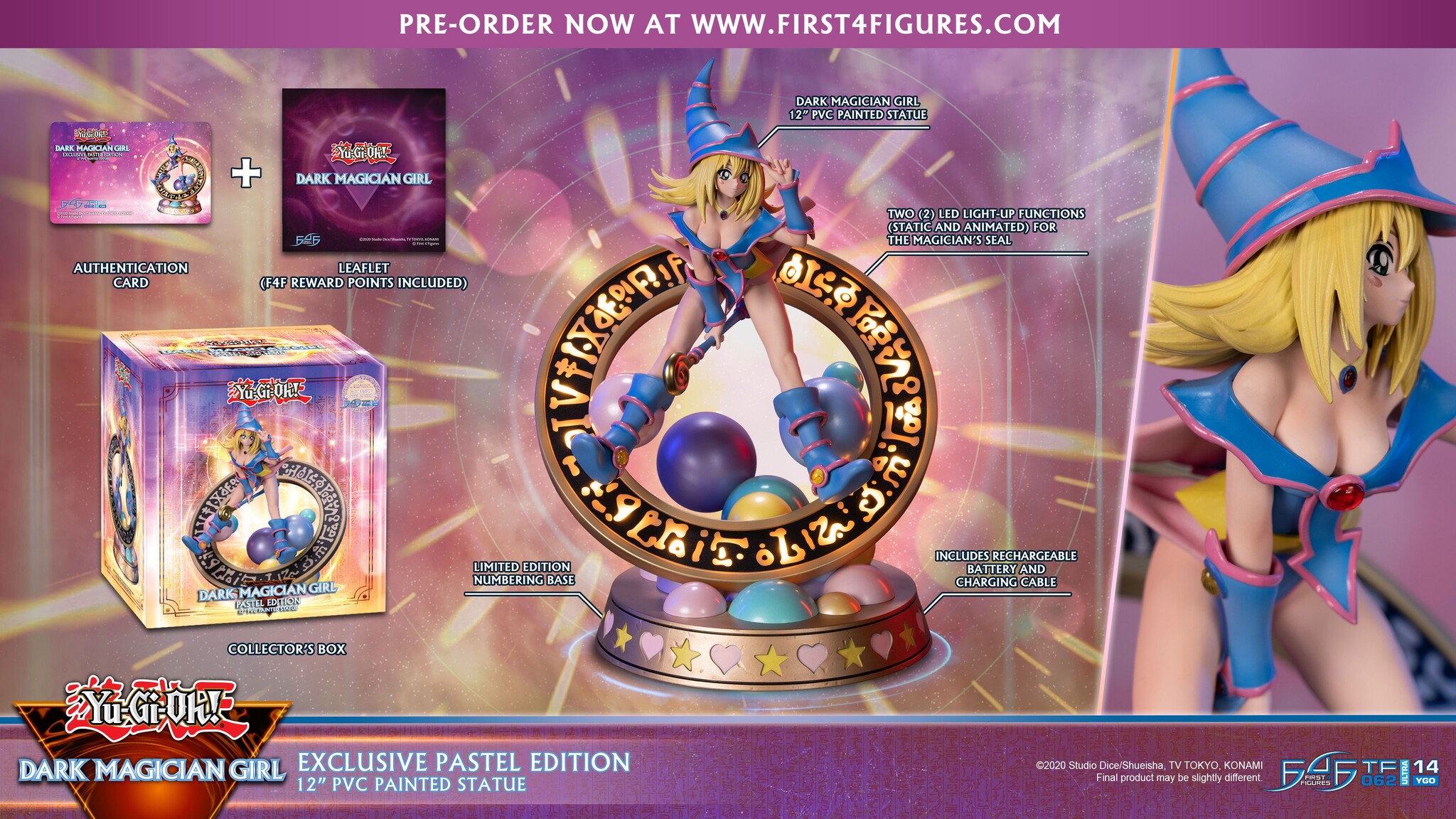 Yu-Gi-Oh! Duel Monsters - Black Magician Girl - True Form Ultra (TF062|14YGO) - Pastel Edition, Exclusive Edition (First 4 Figures) photo 18