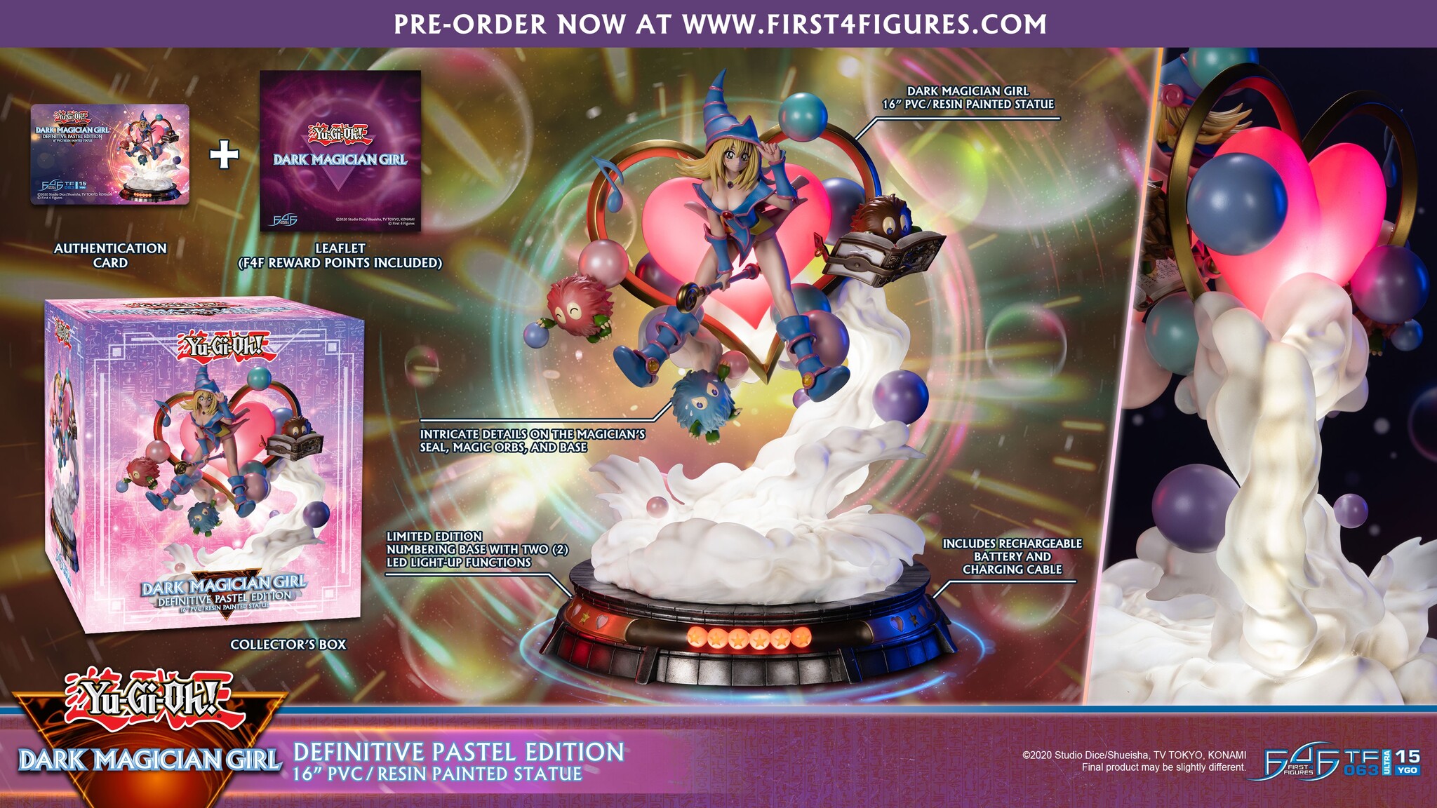 Yu-Gi-Oh! Duel Monsters - Black Magician Girl - Kuribeh - Kuribii - Kuriboh - True Form Ultra  (TF063|15YGO) - Pastel Edition, Definitive Edition (First 4 Figures) photo 24