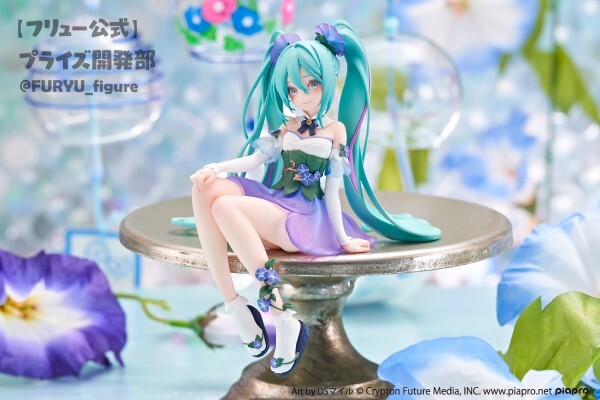 Piapro Characters - Hatsune Miku - Flower Fairy - Noodle Stopper Figure - Asagao (FuRyu) photo 2