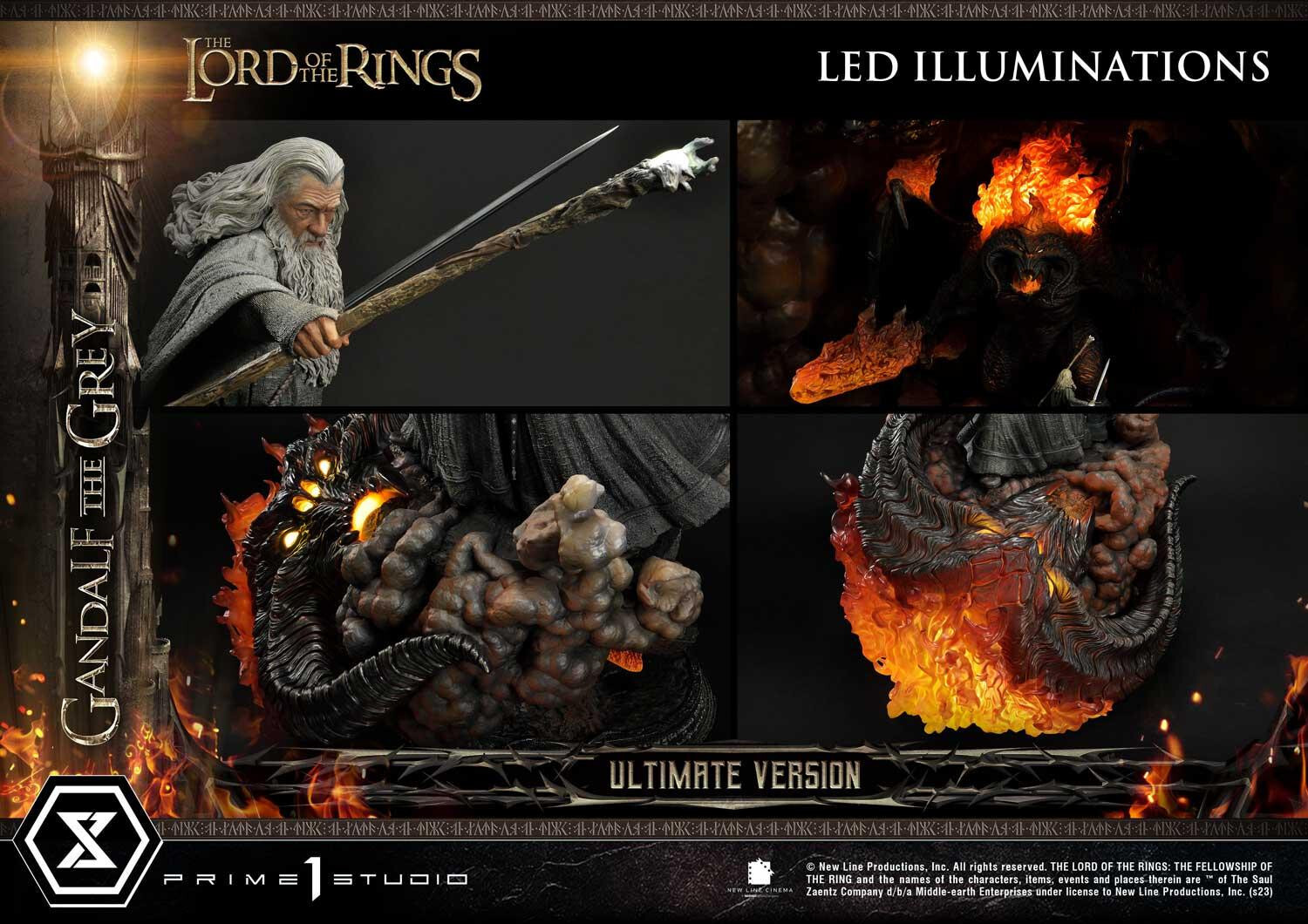 The Lord of the Rings: The Fellowship of the Ring - Balrog - Gandalf - Premium Masterline  (PMLOTR-12UT) - 1/4 - Ultimate Version (Prime 1 Studio) photo 60