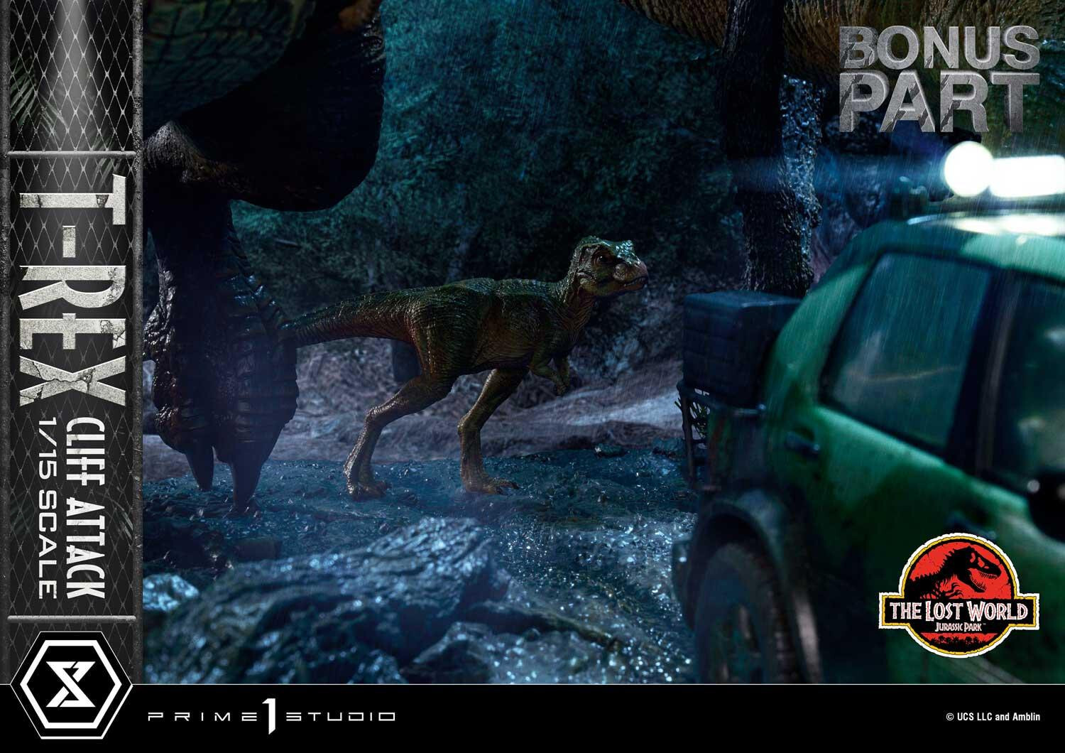 The Lost World: Jurassic Park - Eddie Carr - Tyrannosaurus Rex - Legacy Museum Collection  (LMCJP-09S) - T-Rex Cliff Attack - 1/15 - Bonus Version (Prime 1 Studio) photo 5