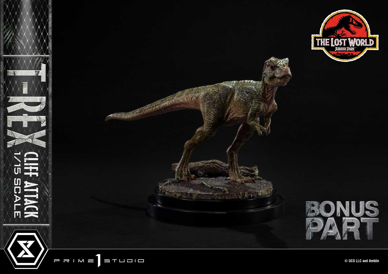 The Lost World: Jurassic Park - Eddie Carr - Tyrannosaurus Rex - Legacy Museum Collection  (LMCJP-09S) - T-Rex Cliff Attack - 1/15 - Bonus Version (Prime 1 Studio) photo 8