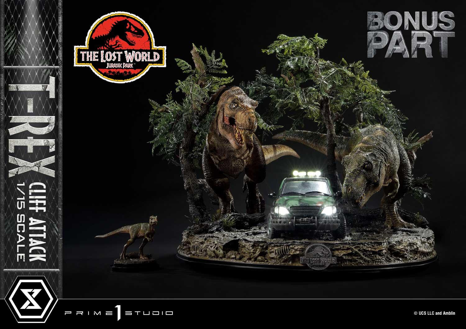 The Lost World: Jurassic Park - Eddie Carr - Tyrannosaurus Rex - Legacy Museum Collection  (LMCJP-09S) - T-Rex Cliff Attack - 1/15 - Bonus Version (Prime 1 Studio) photo 9