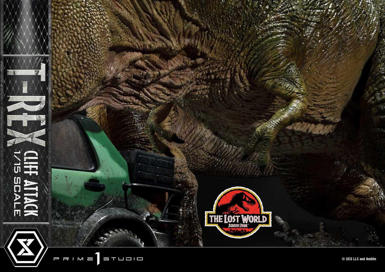 The Lost World: Jurassic Park - Eddie Carr - Tyrannosaurus Rex - Legacy Museum Collection  (LMCJP-09S) - T-Rex Cliff Attack - 1/15 - Bonus Version (Prime 1 Studio) photo 10