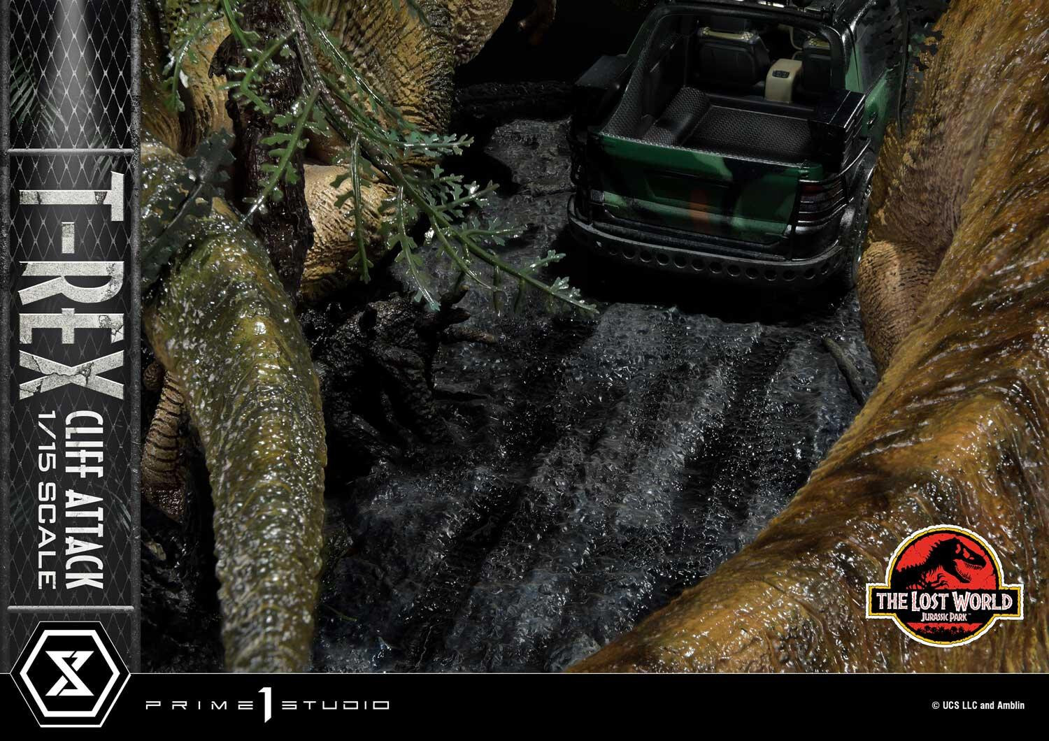 The Lost World: Jurassic Park - Eddie Carr - Tyrannosaurus Rex - Legacy Museum Collection  (LMCJP-09S) - T-Rex Cliff Attack - 1/15 - Bonus Version (Prime 1 Studio) photo 14