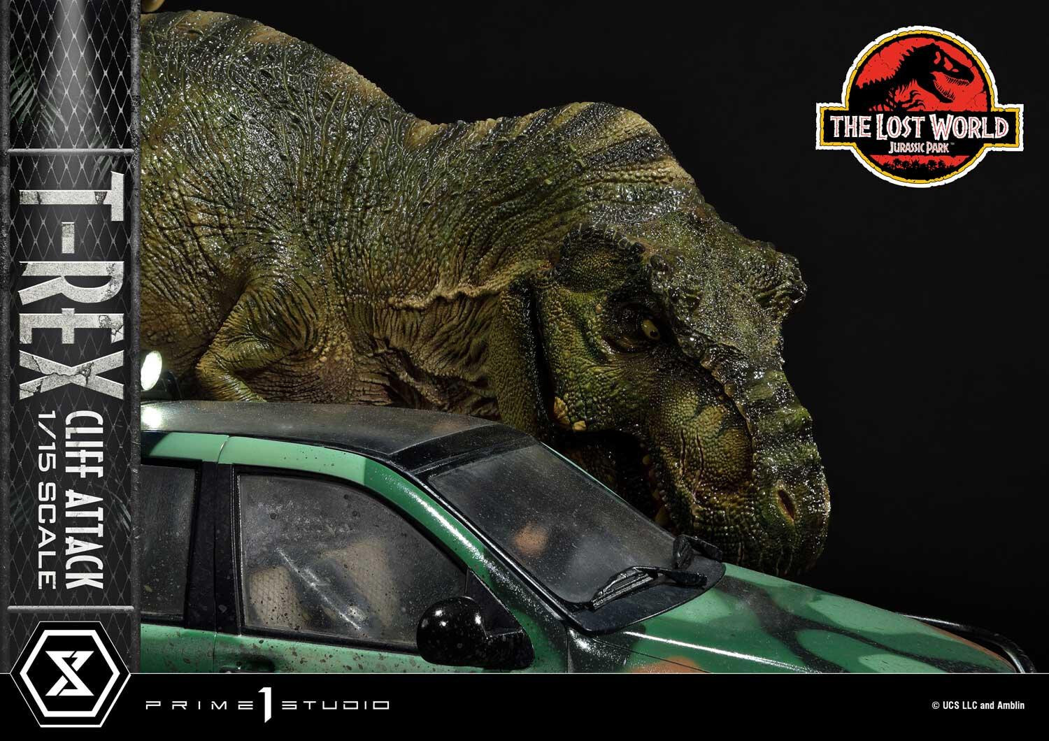The Lost World: Jurassic Park - Eddie Carr - Tyrannosaurus Rex - Legacy Museum Collection  (LMCJP-09S) - T-Rex Cliff Attack - 1/15 - Bonus Version (Prime 1 Studio) photo 18
