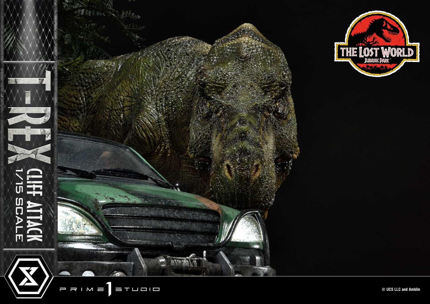 The Lost World: Jurassic Park - Eddie Carr - Tyrannosaurus Rex - Legacy Museum Collection  (LMCJP-09S) - T-Rex Cliff Attack - 1/15 - Bonus Version (Prime 1 Studio) photo 19