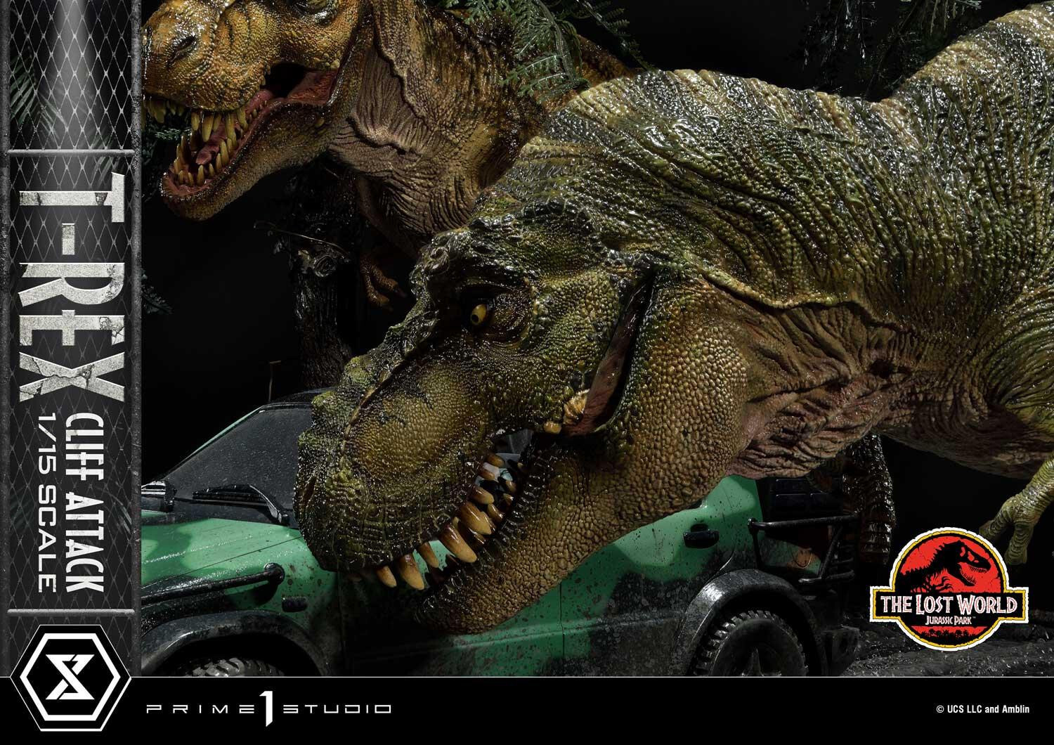 The Lost World: Jurassic Park - Eddie Carr - Tyrannosaurus Rex - Legacy Museum Collection  (LMCJP-09S) - T-Rex Cliff Attack - 1/15 - Bonus Version (Prime 1 Studio) photo 20
