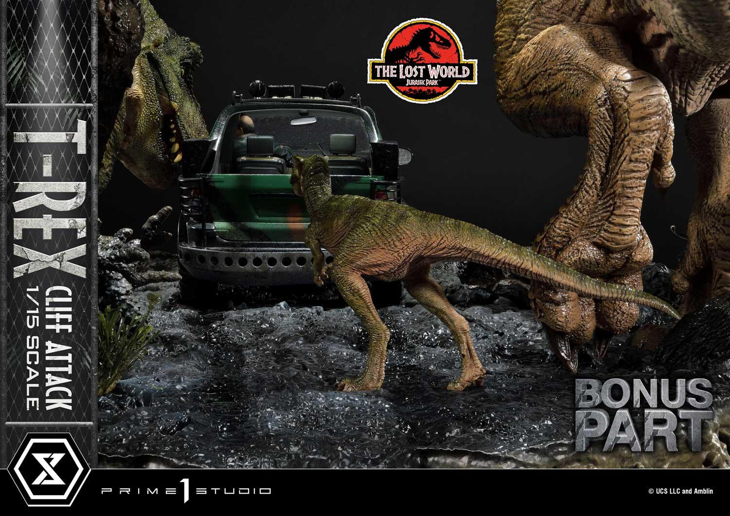 The Lost World: Jurassic Park - Eddie Carr - Tyrannosaurus Rex - Legacy Museum Collection  (LMCJP-09S) - T-Rex Cliff Attack - 1/15 - Bonus Version (Prime 1 Studio) photo 32