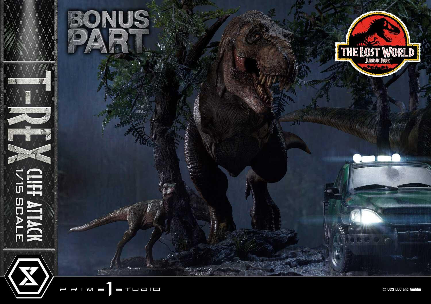The Lost World: Jurassic Park - Eddie Carr - Tyrannosaurus Rex - Legacy Museum Collection  (LMCJP-09S) - T-Rex Cliff Attack - 1/15 - Bonus Version (Prime 1 Studio) photo 33