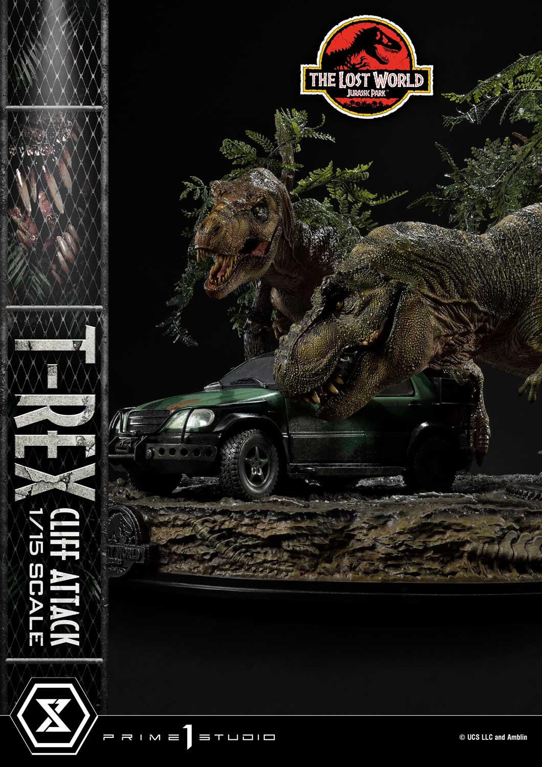 The Lost World: Jurassic Park - Eddie Carr - Tyrannosaurus Rex - Legacy Museum Collection  (LMCJP-09S) - T-Rex Cliff Attack - 1/15 - Bonus Version (Prime 1 Studio) photo 36