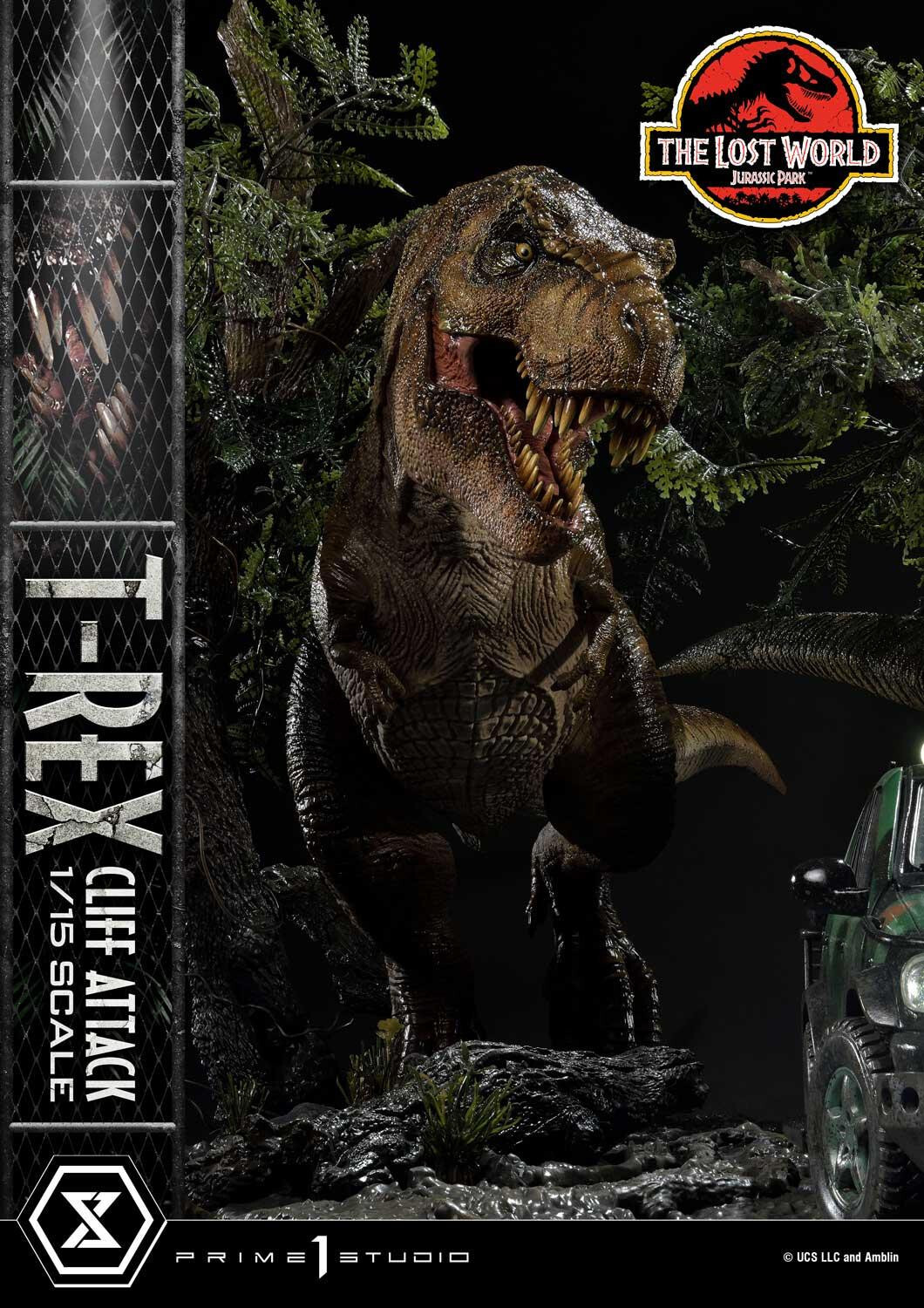 The Lost World: Jurassic Park - Eddie Carr - Tyrannosaurus Rex - Legacy Museum Collection  (LMCJP-09S) - T-Rex Cliff Attack - 1/15 - Bonus Version (Prime 1 Studio) photo 39
