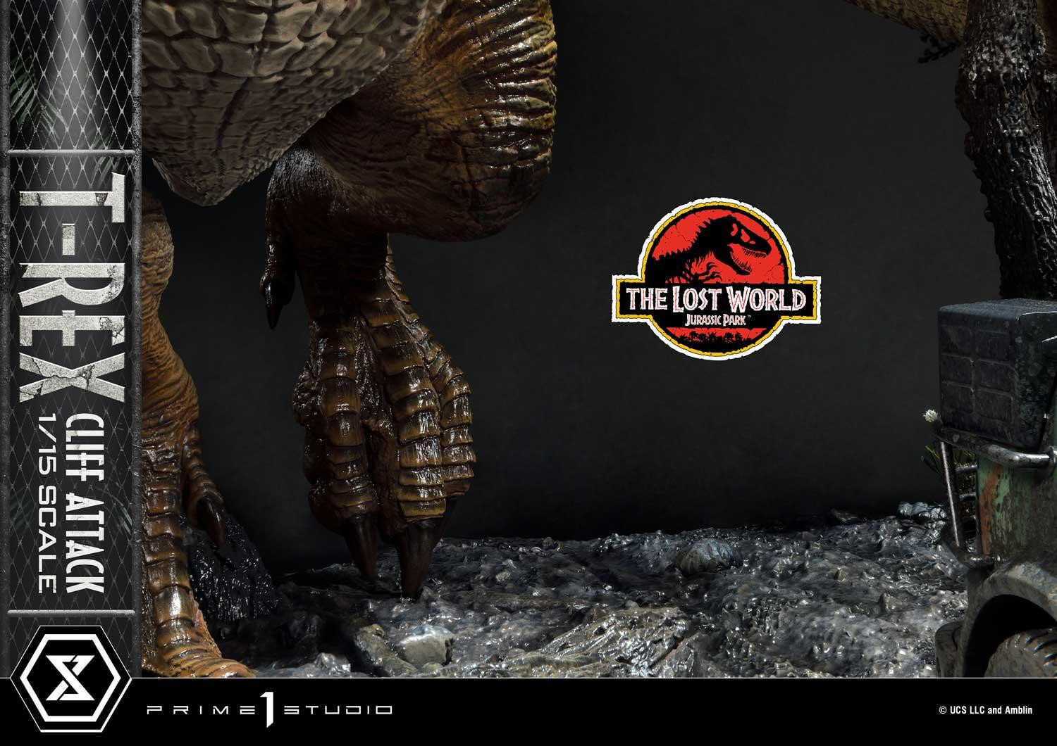The Lost World: Jurassic Park - Eddie Carr - Tyrannosaurus Rex - Legacy Museum Collection  (LMCJP-09S) - T-Rex Cliff Attack - 1/15 - Bonus Version (Prime 1 Studio) photo 41