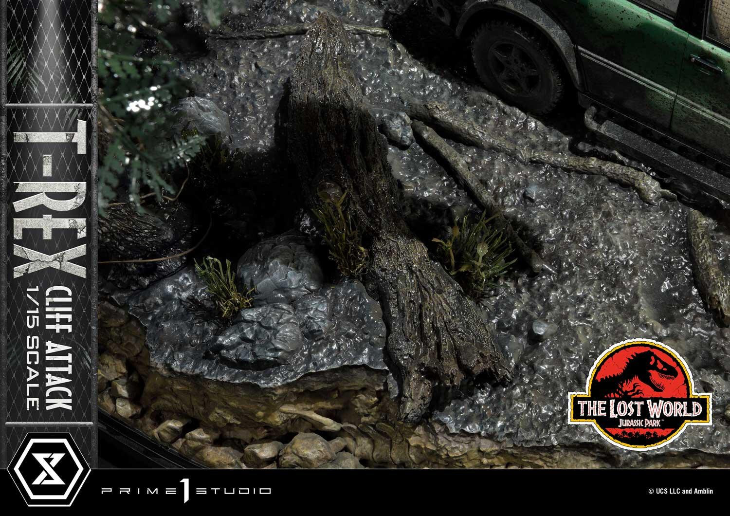The Lost World: Jurassic Park - Eddie Carr - Tyrannosaurus Rex - Legacy Museum Collection  (LMCJP-09S) - T-Rex Cliff Attack - 1/15 - Bonus Version (Prime 1 Studio) photo 45