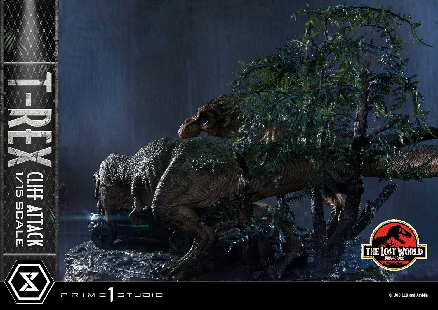 The Lost World: Jurassic Park - Eddie Carr - Tyrannosaurus Rex - Legacy Museum Collection  (LMCJP-09S) - T-Rex Cliff Attack - 1/15 - Bonus Version (Prime 1 Studio) photo 47