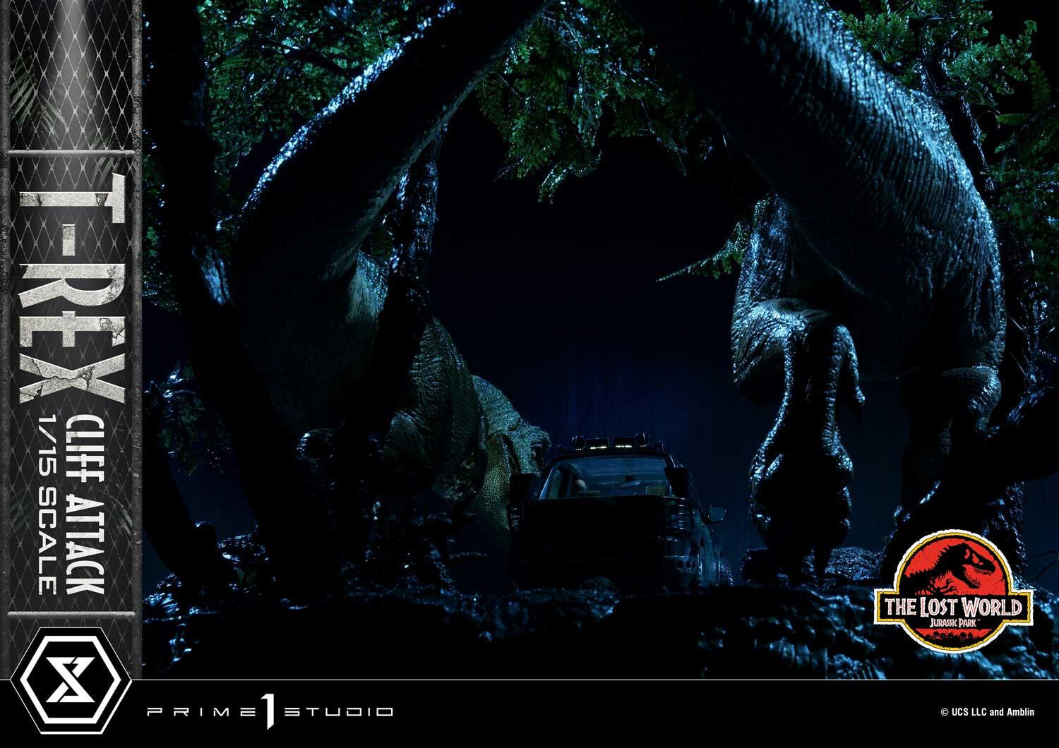 The Lost World: Jurassic Park - Eddie Carr - Tyrannosaurus Rex - Legacy Museum Collection  (LMCJP-09S) - T-Rex Cliff Attack - 1/15 - Bonus Version (Prime 1 Studio) photo 51