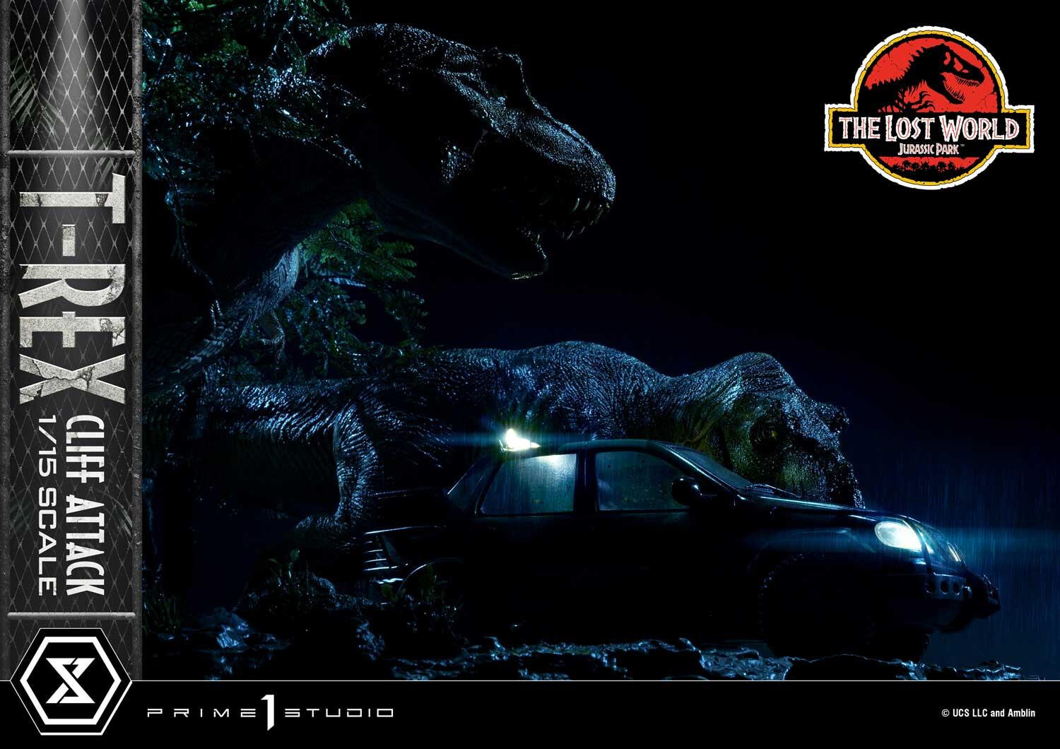 The Lost World: Jurassic Park - Eddie Carr - Tyrannosaurus Rex - Legacy Museum Collection  (LMCJP-09S) - T-Rex Cliff Attack - 1/15 - Bonus Version (Prime 1 Studio) photo 52