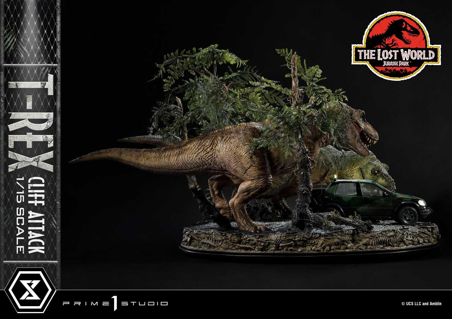 The Lost World: Jurassic Park - Eddie Carr - Tyrannosaurus Rex - Legacy Museum Collection  (LMCJP-09S) - T-Rex Cliff Attack - 1/15 - Bonus Version (Prime 1 Studio) photo 60