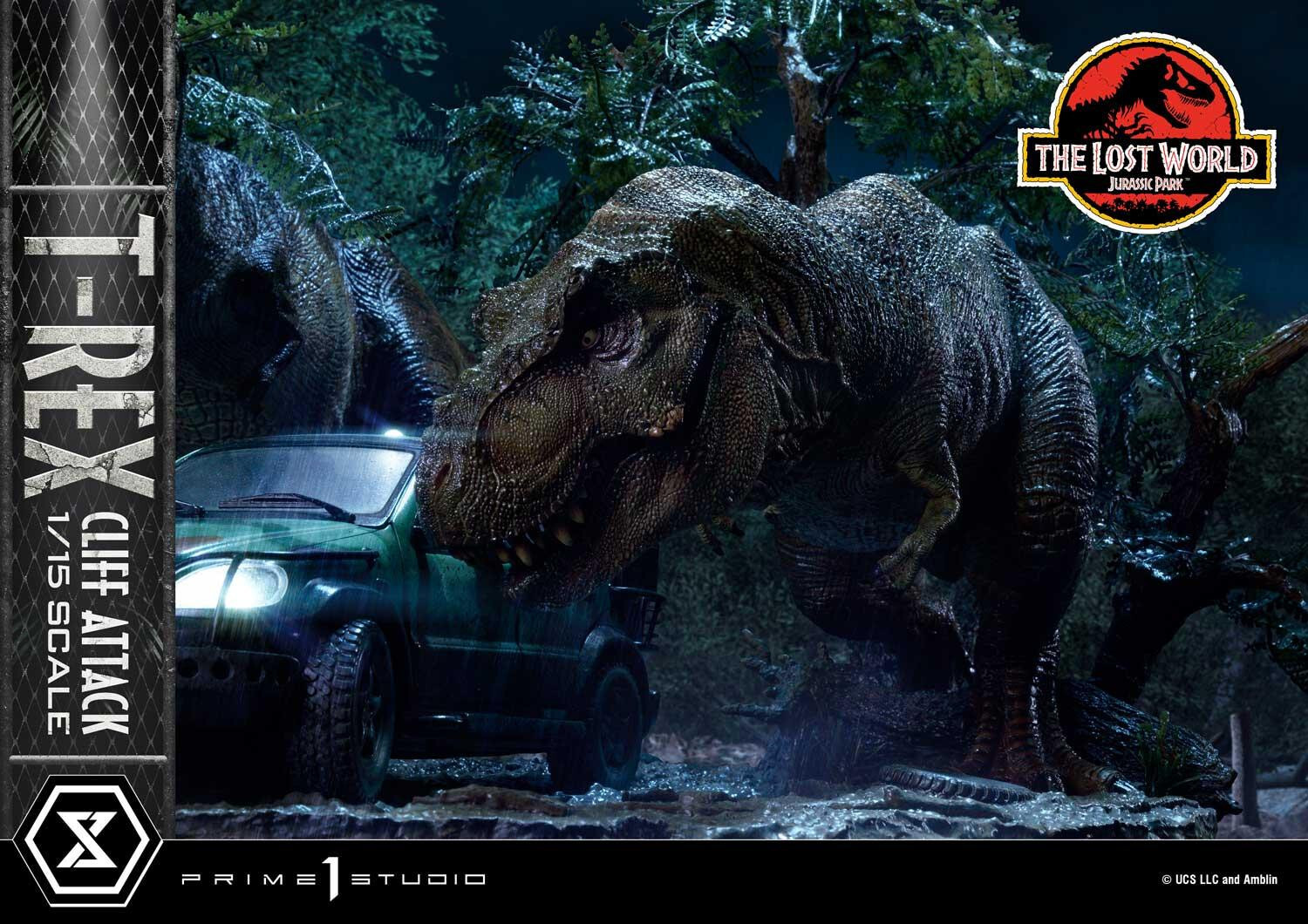 The Lost World: Jurassic Park - Eddie Carr - Tyrannosaurus Rex - Legacy Museum Collection  (LMCJP-09S) - T-Rex Cliff Attack - 1/15 - Bonus Version (Prime 1 Studio) photo 62