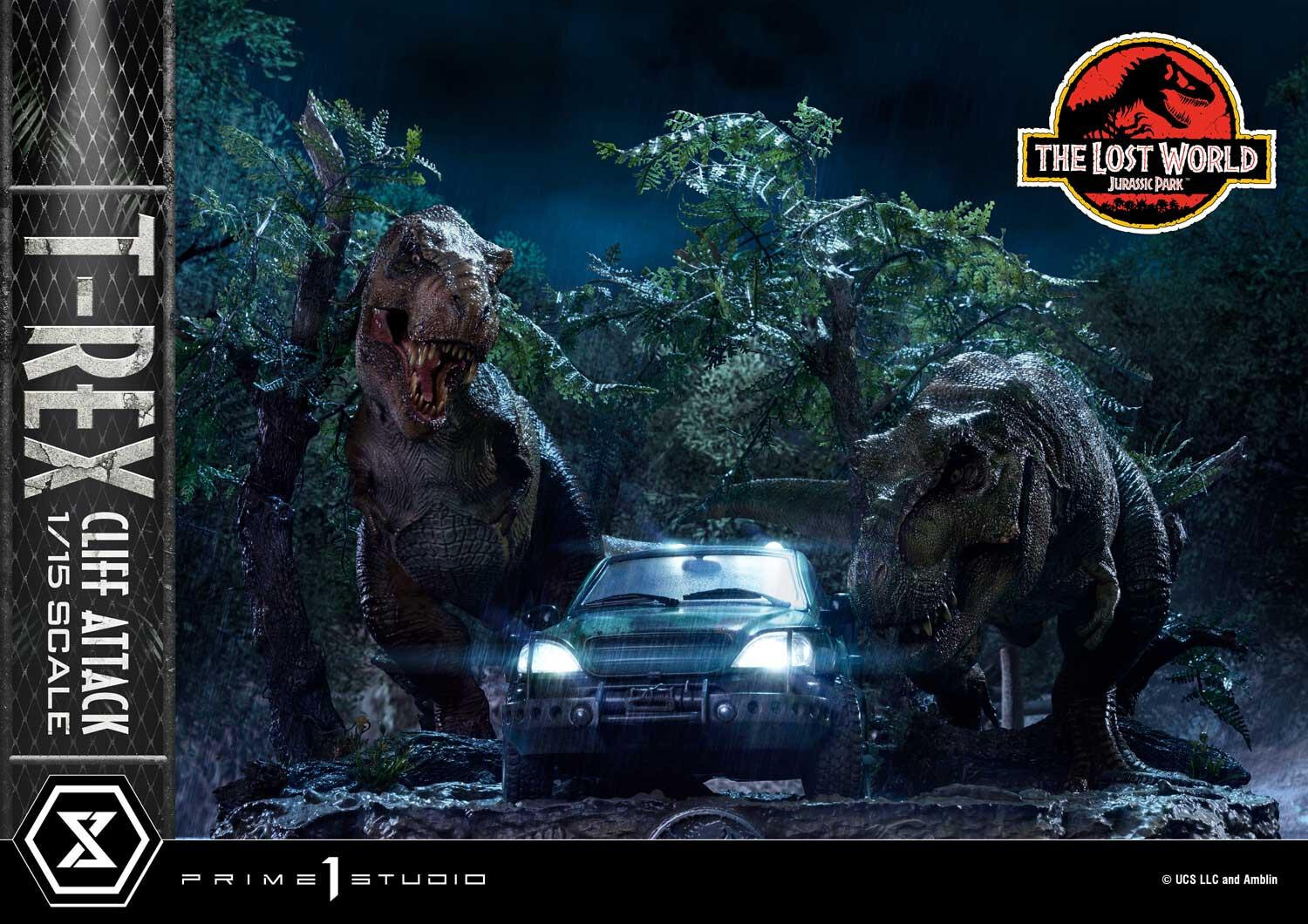 The Lost World: Jurassic Park - Eddie Carr - Tyrannosaurus Rex - Legacy Museum Collection  (LMCJP-09S) - T-Rex Cliff Attack - 1/15 - Bonus Version (Prime 1 Studio) photo 64