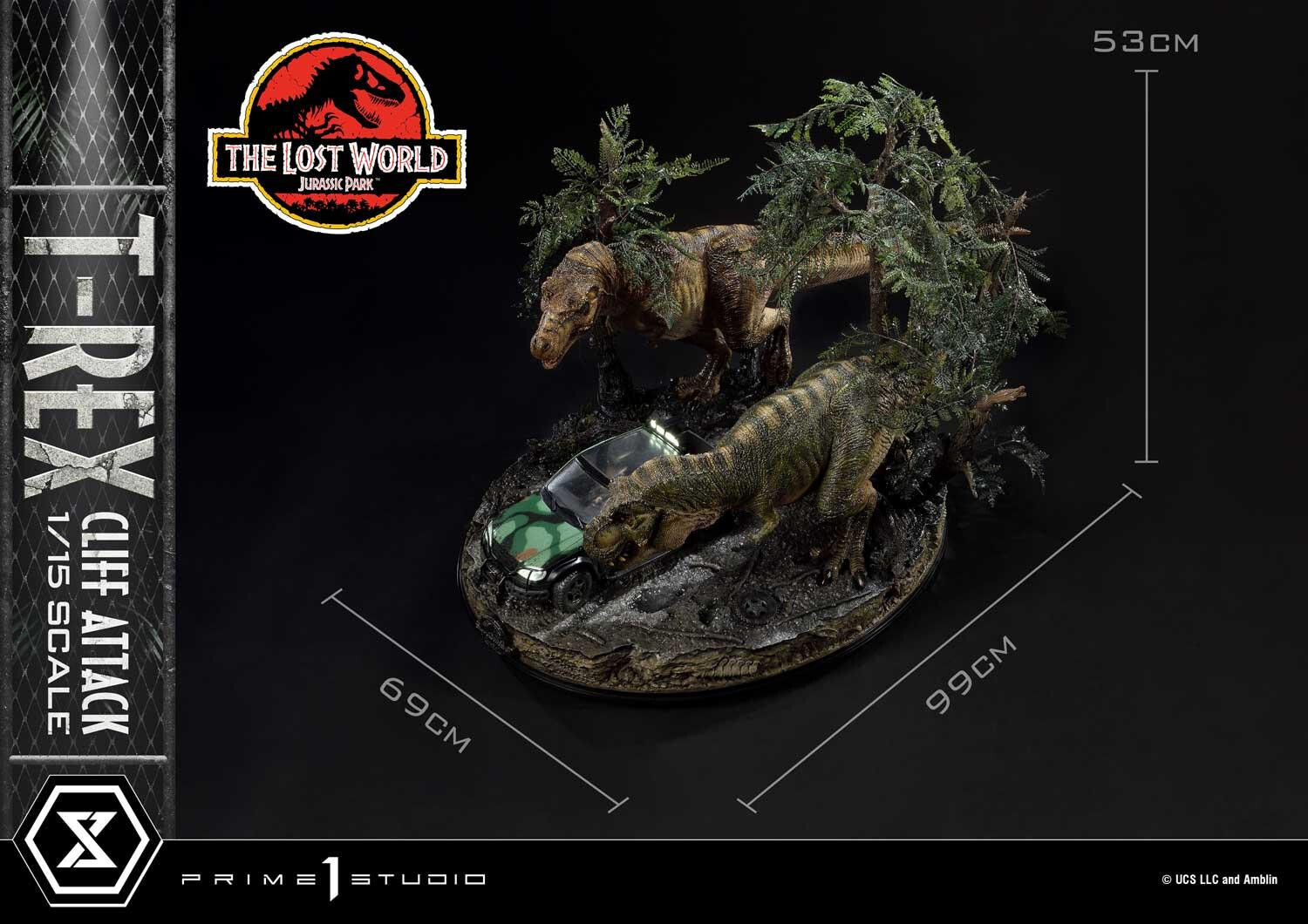 The Lost World: Jurassic Park - Eddie Carr - Tyrannosaurus Rex - Legacy Museum Collection  (LMCJP-09S) - T-Rex Cliff Attack - 1/15 - Bonus Version (Prime 1 Studio) photo 65