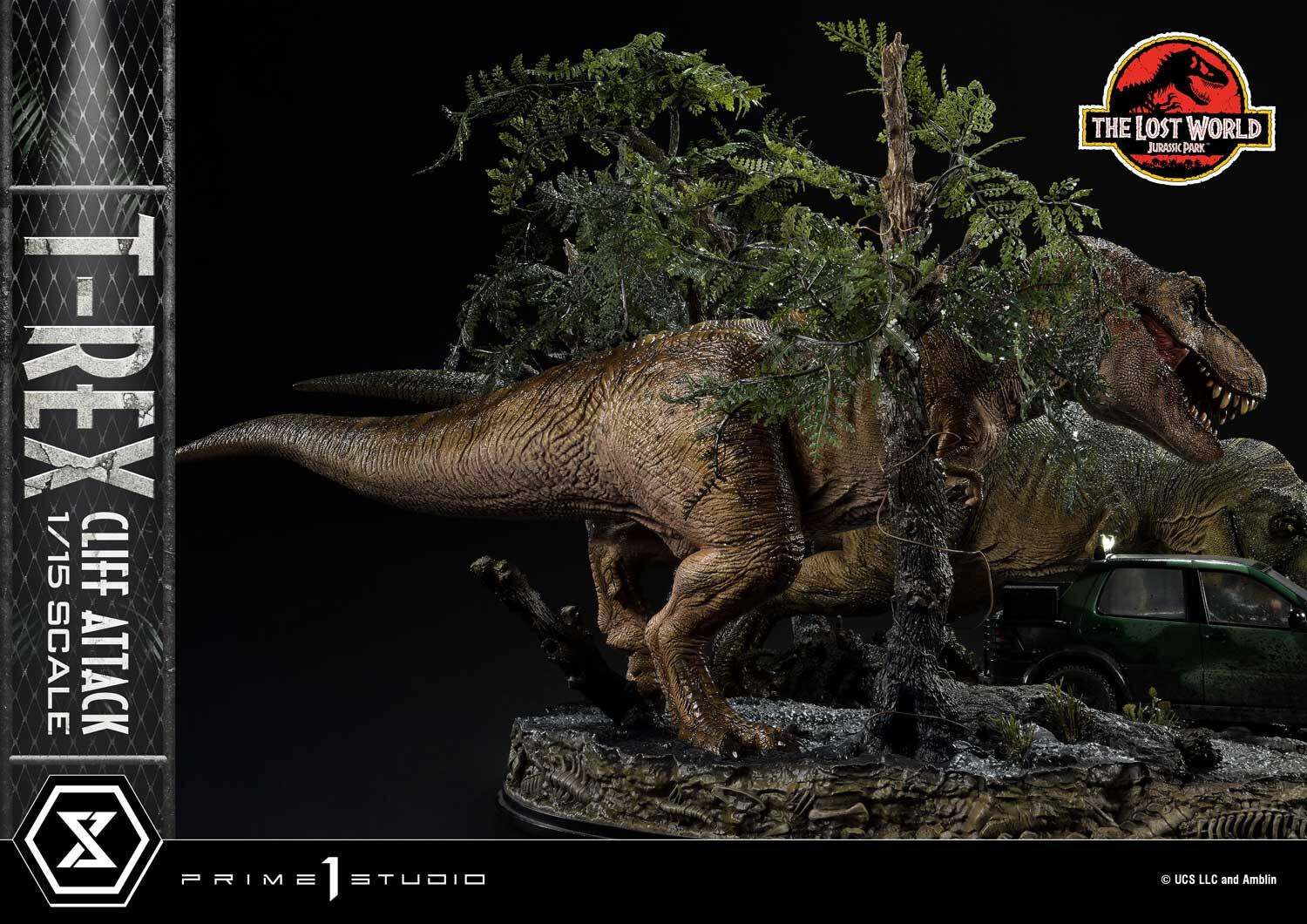 The Lost World: Jurassic Park - Eddie Carr - Tyrannosaurus Rex - Legacy Museum Collection  (LMCJP-09S) - T-Rex Cliff Attack - 1/15 - Bonus Version (Prime 1 Studio) photo 68