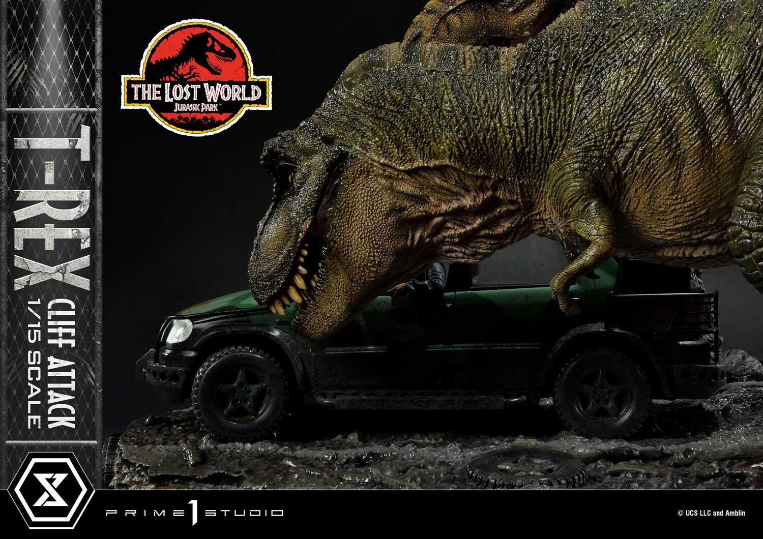The Lost World: Jurassic Park - Eddie Carr - Tyrannosaurus Rex - Legacy Museum Collection  (LMCJP-09S) - T-Rex Cliff Attack - 1/15 - Bonus Version (Prime 1 Studio) photo 71