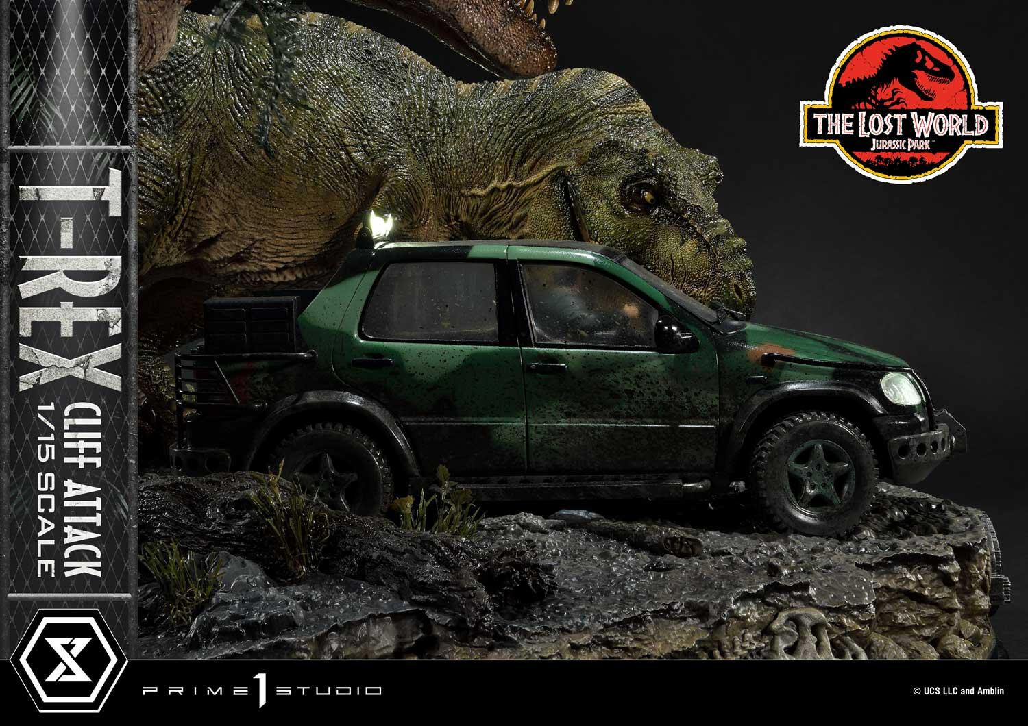 The Lost World: Jurassic Park - Eddie Carr - Tyrannosaurus Rex - Legacy Museum Collection  (LMCJP-09S) - T-Rex Cliff Attack - 1/15 - Bonus Version (Prime 1 Studio) photo 72