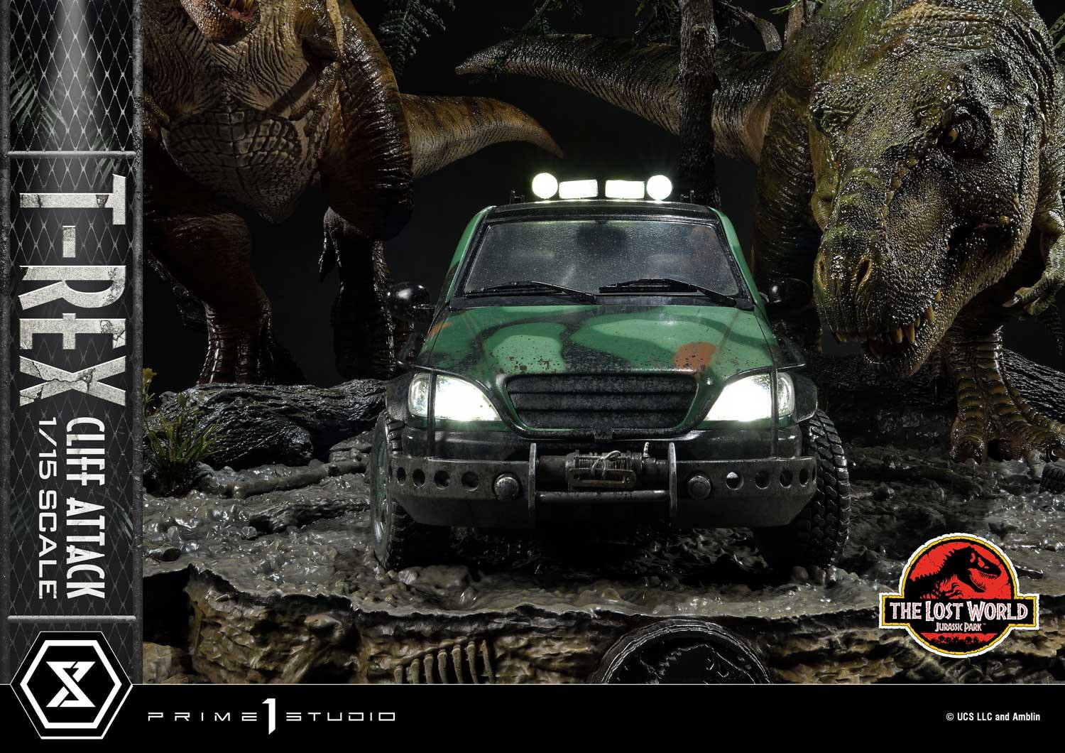 The Lost World: Jurassic Park - Eddie Carr - Tyrannosaurus Rex - Legacy Museum Collection  (LMCJP-09S) - T-Rex Cliff Attack - 1/15 - Bonus Version (Prime 1 Studio) photo 73