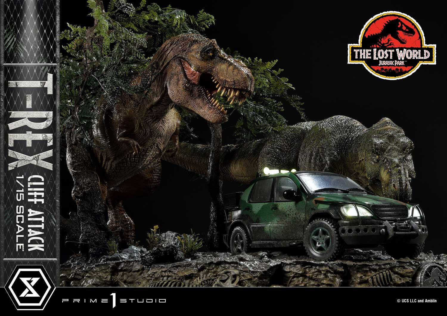 The Lost World: Jurassic Park - Eddie Carr - Tyrannosaurus Rex - Legacy Museum Collection  (LMCJP-09S) - T-Rex Cliff Attack - 1/15 - Bonus Version (Prime 1 Studio) photo 75