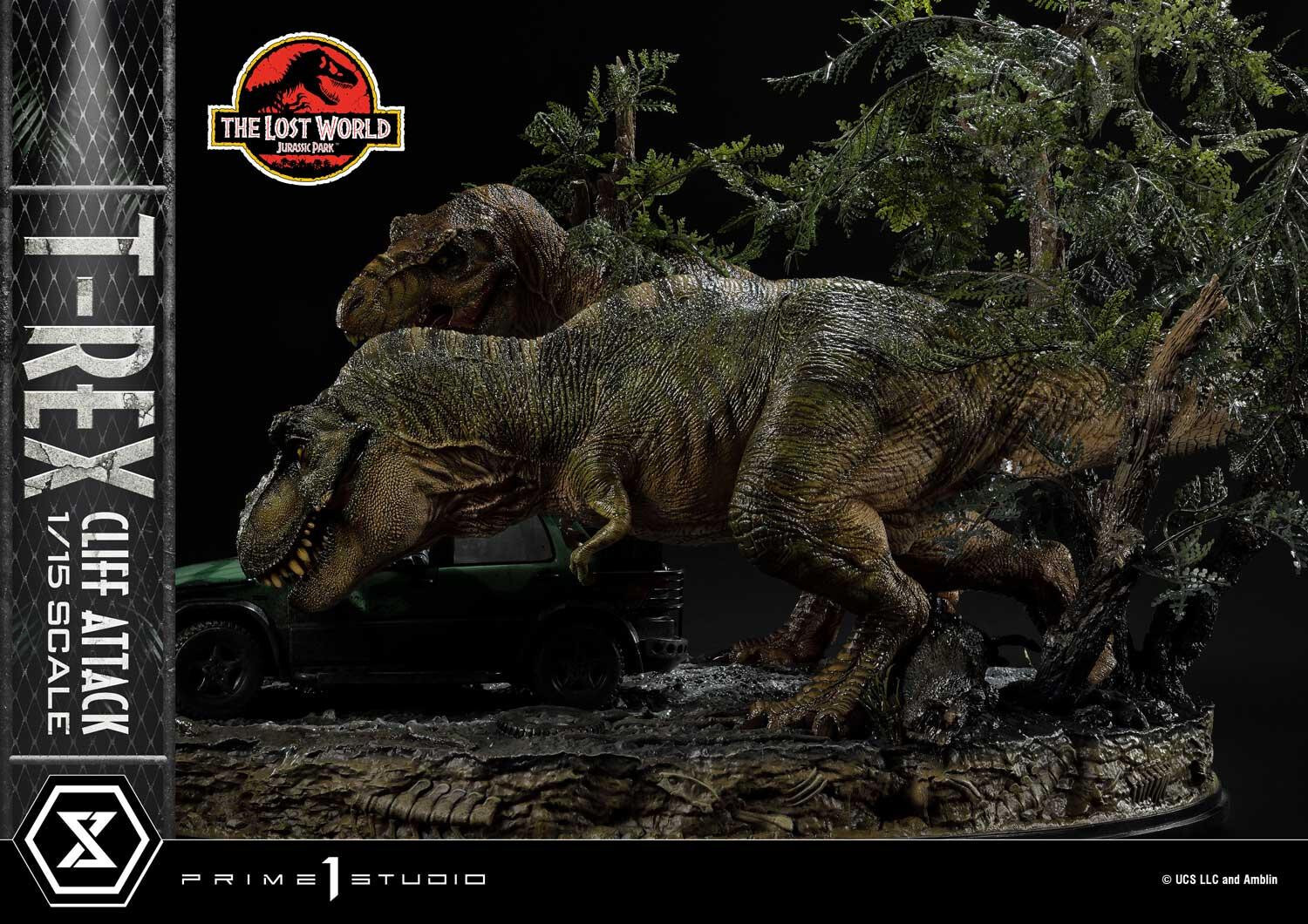 The Lost World: Jurassic Park - Eddie Carr - Tyrannosaurus Rex - Legacy Museum Collection  (LMCJP-09S) - T-Rex Cliff Attack - 1/15 - Bonus Version (Prime 1 Studio) photo 77