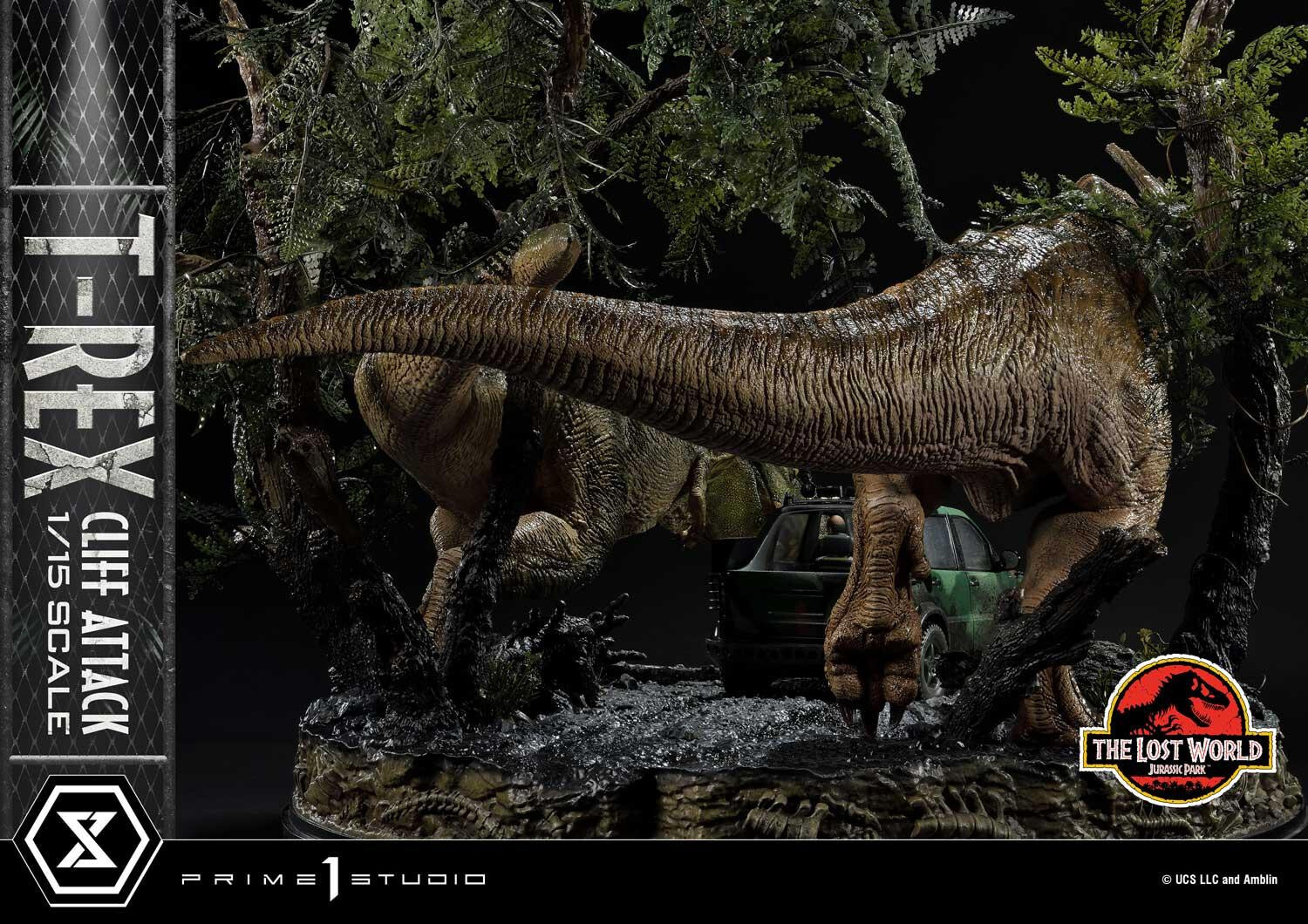 The Lost World: Jurassic Park - Eddie Carr - Tyrannosaurus Rex - Legacy Museum Collection  (LMCJP-09S) - T-Rex Cliff Attack - 1/15 - Bonus Version (Prime 1 Studio) photo 78