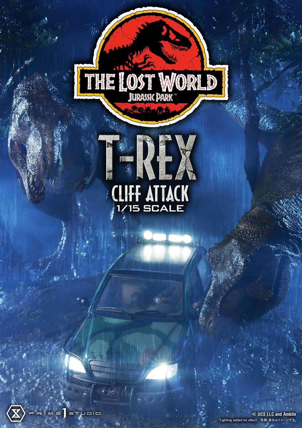 The Lost World: Jurassic Park - Eddie Carr - Tyrannosaurus Rex - Legacy Museum Collection  (LMCJP-09S) - T-Rex Cliff Attack - 1/15 - Bonus Version (Prime 1 Studio) photo 79
