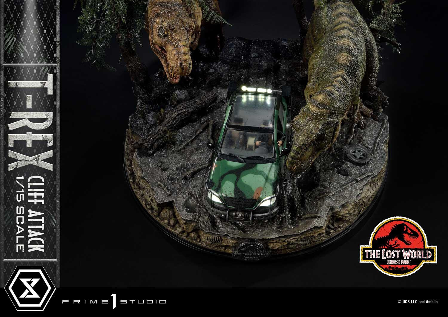 The Lost World: Jurassic Park - Eddie Carr - Tyrannosaurus Rex - Legacy Museum Collection  (LMCJP-09S) - T-Rex Cliff Attack - 1/15 - Bonus Version (Prime 1 Studio) photo 81